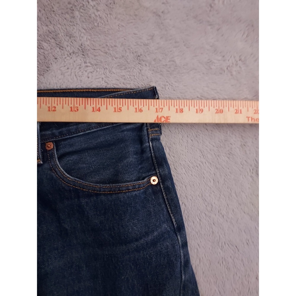 Levis 501xx Jeans Mens 34x32 Button Fly Original Fit Dark Wash Blue Denim Casual - Picture 10 of 15